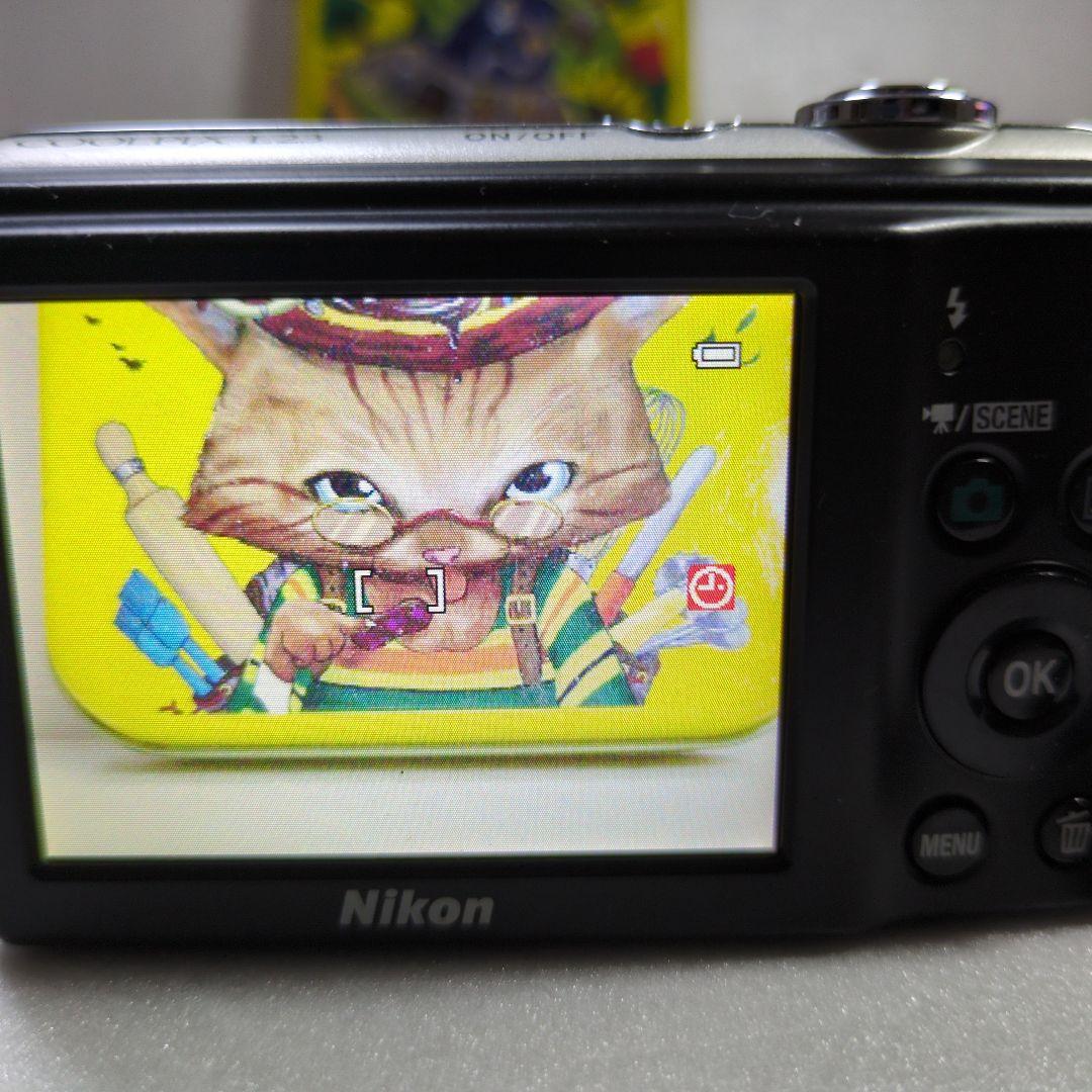 Nikon COOLPIX L23シルバー動作確認　完動品　コンデジカメラ