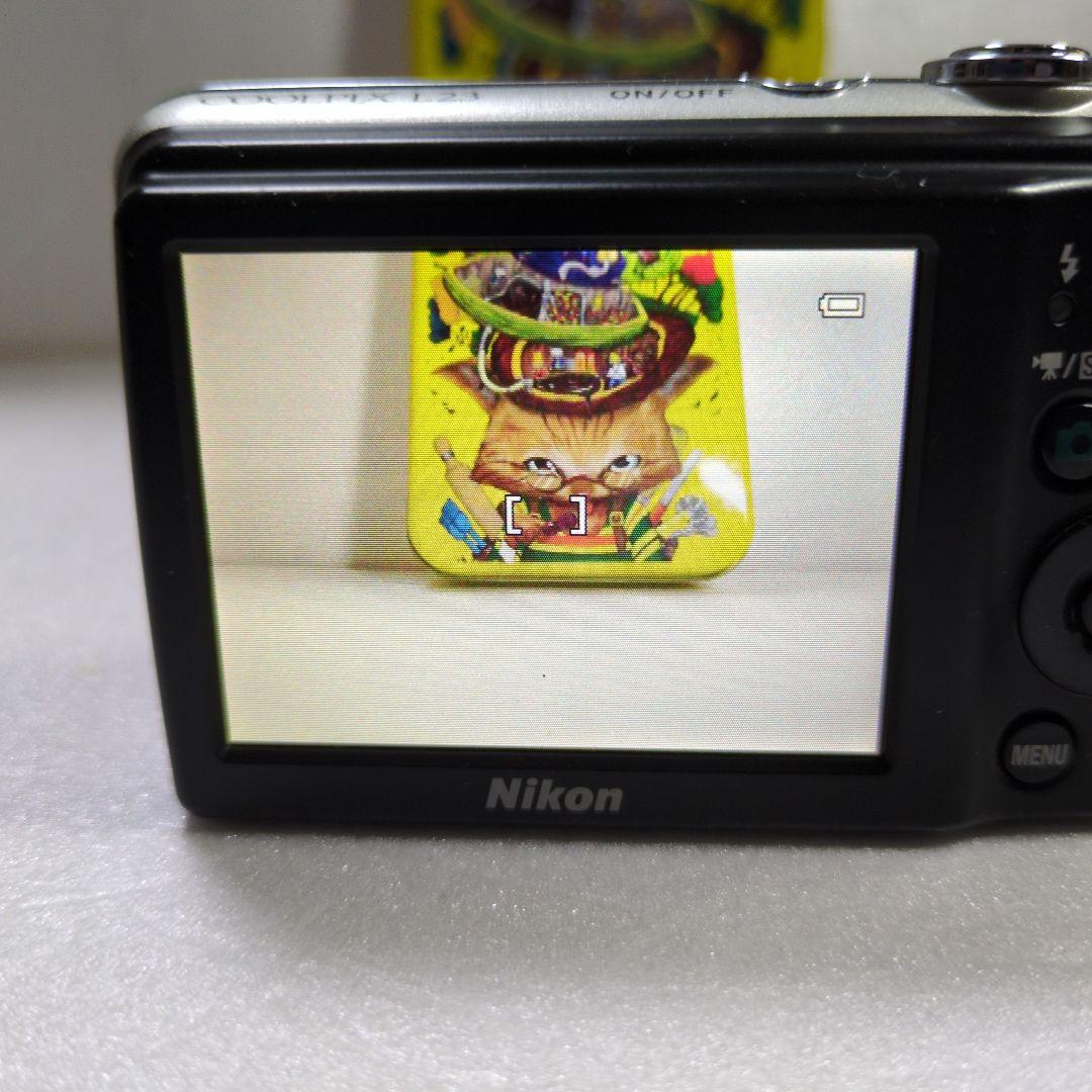 Nikon COOLPIX L23シルバー動作確認　完動品　コンデジカメラ