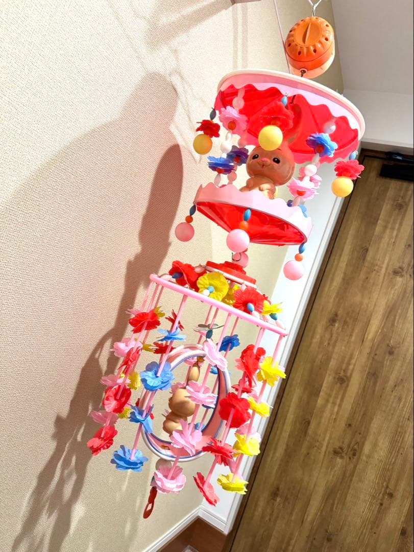 昭和レトロ　キャネロン　ワンタッチメリー　当時物　うさぎ　ポップ　オルゴール