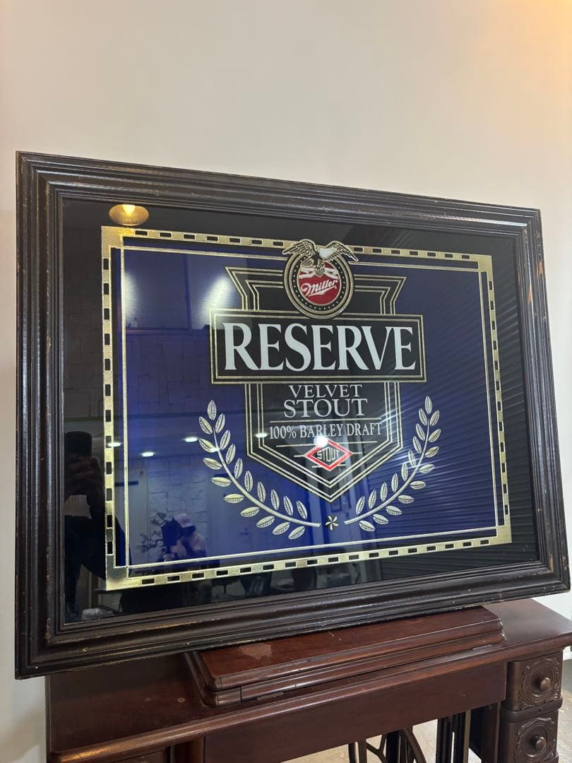miller RESERVE パブミラー　超激レア品　ヴィンテージ品