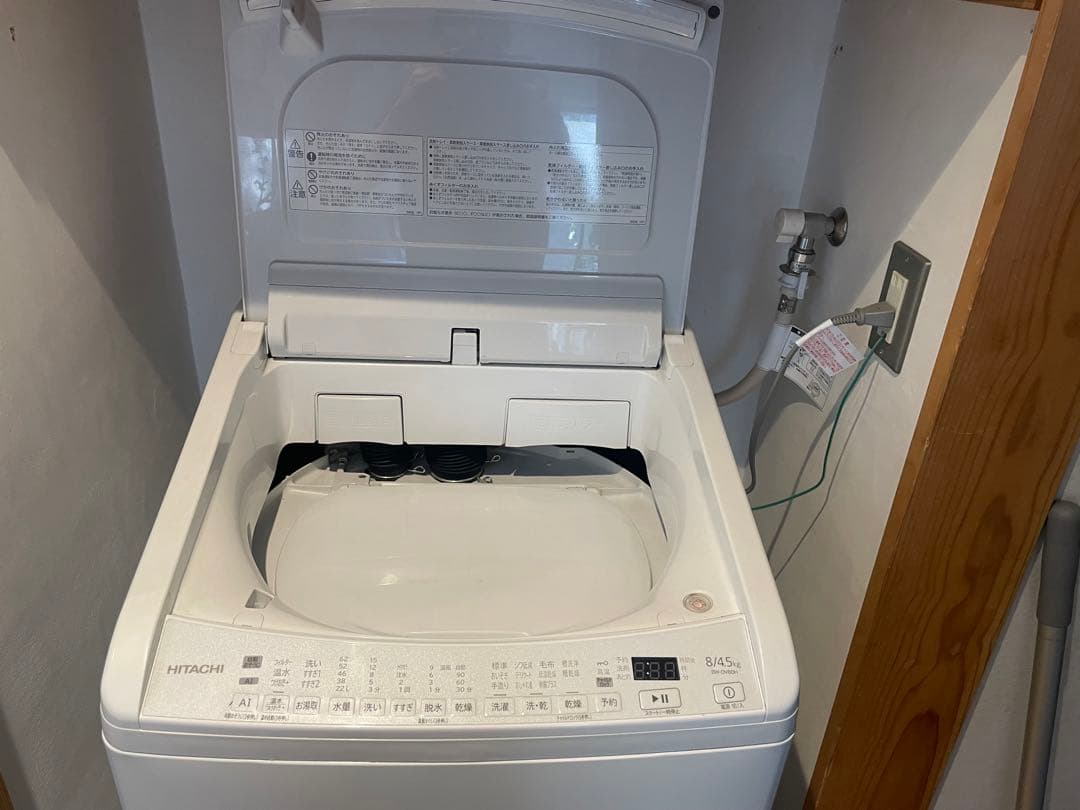 【美品】HITACHI BW-DV80H ビートウォッシュ 8㎏ 2023年製