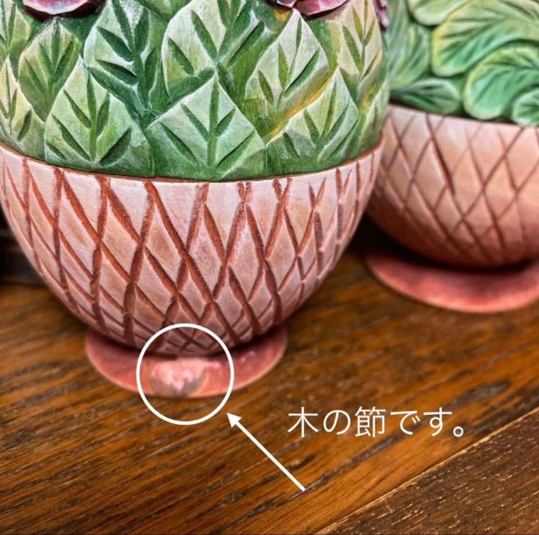 ロシア雑貨☆イースターエッグ型カービング マトリョーシカ3Pフラワーバスケット