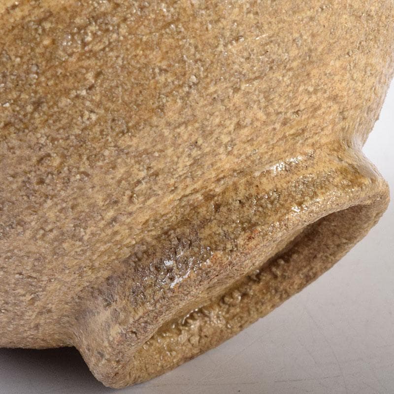 茶道具　京焼　清風与平造　伊羅保茶碗　共布　共箱　V　R8159