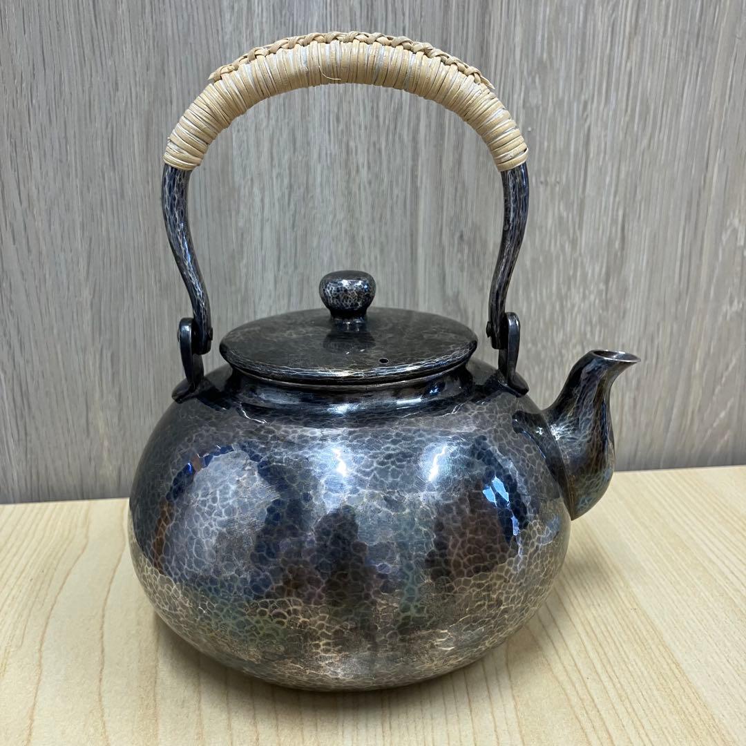 【純銀製】玉川堂　銀瓶　金属工芸品