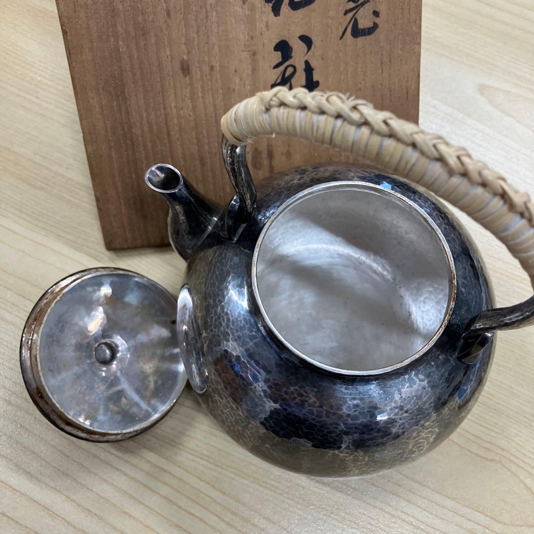 【純銀製】玉川堂　銀瓶　金属工芸品