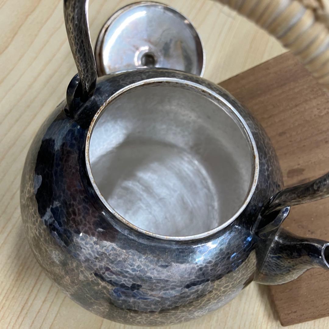 【純銀製】玉川堂　銀瓶　金属工芸品