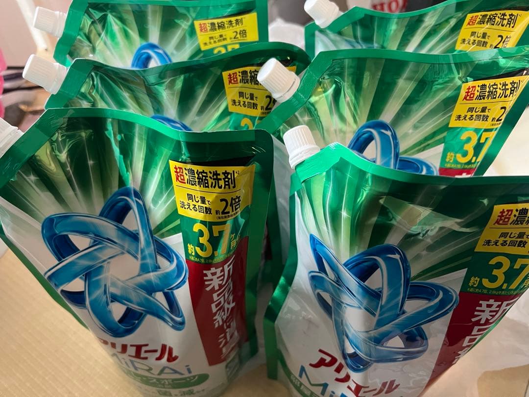 アリエール MiRAi 3.7ヶ月　 1.17kg 液体洗剤　６個