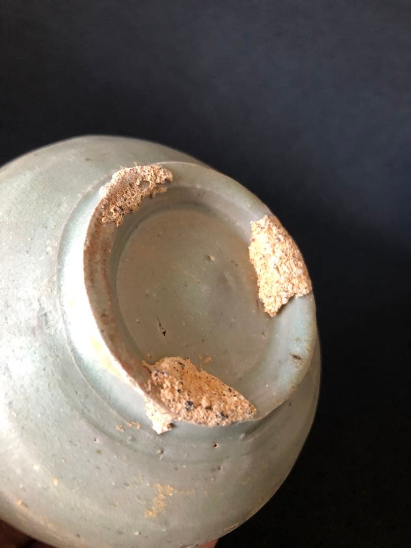 高麗青磁 小壺二点まとめ　高7.5cm 10cm 高麗 朝鮮古陶　現状品