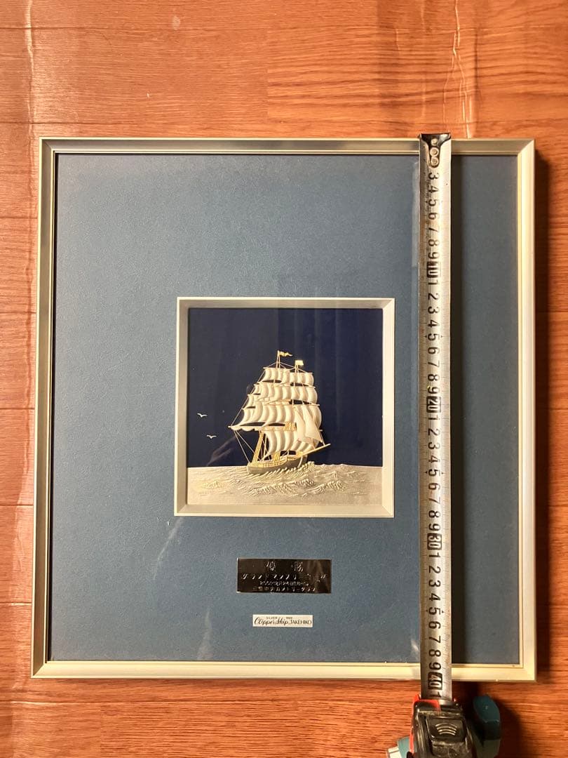 帆船の立体模型 アート作品