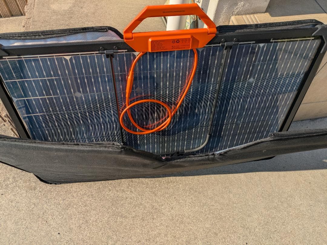 ほぼ未使用JackerySolarSage80両面発電ソーラーパネルIP68防水