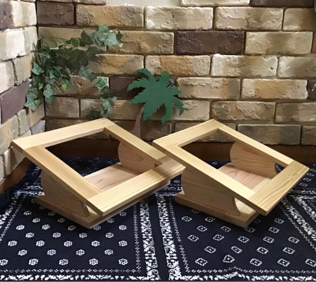 柴 様 傾斜 犬 猫 ペット用 フード テーブル (1穴タイプ) ★完成品★