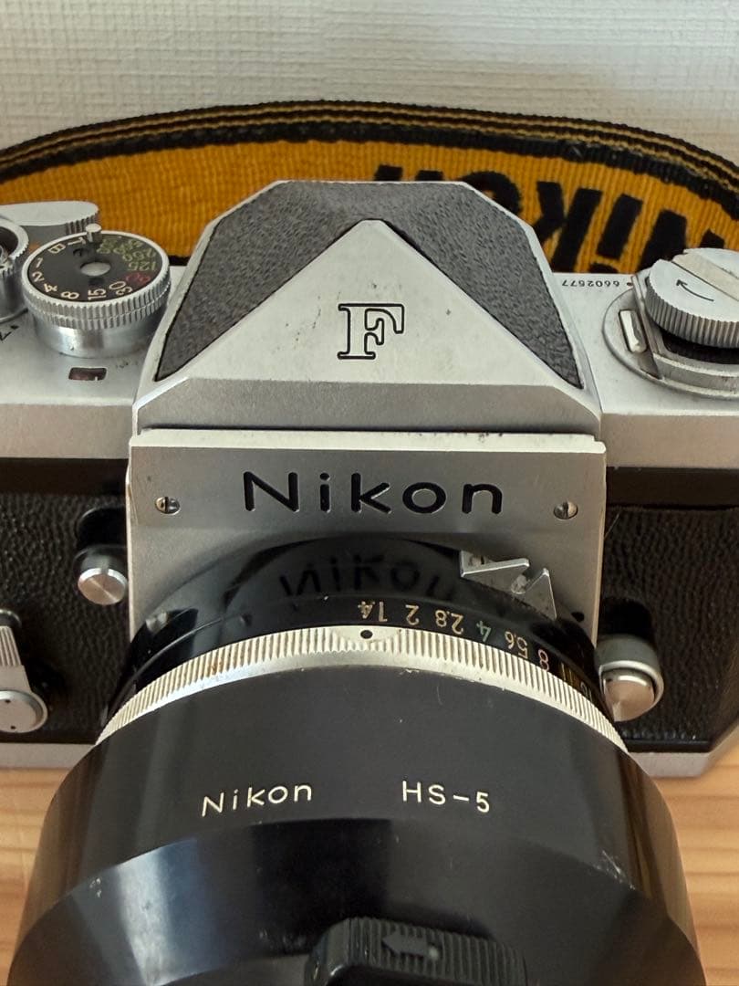 【希少・660万台】Nikon F アイレベル シルバー レンズ付 富士山