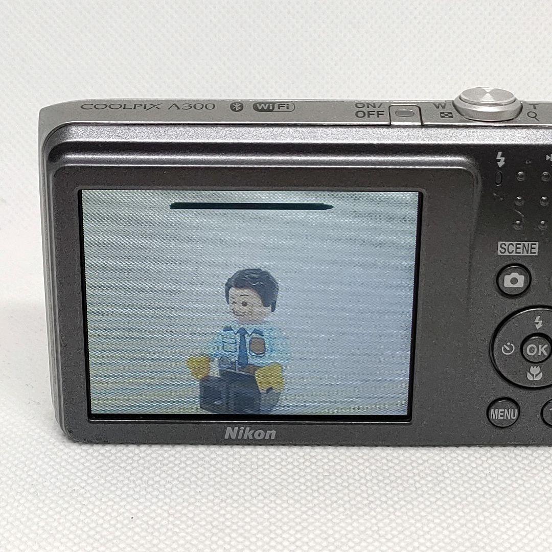 【美品】Nikon COOLPIX A300　シルバーWi-Fi　動作品IXY