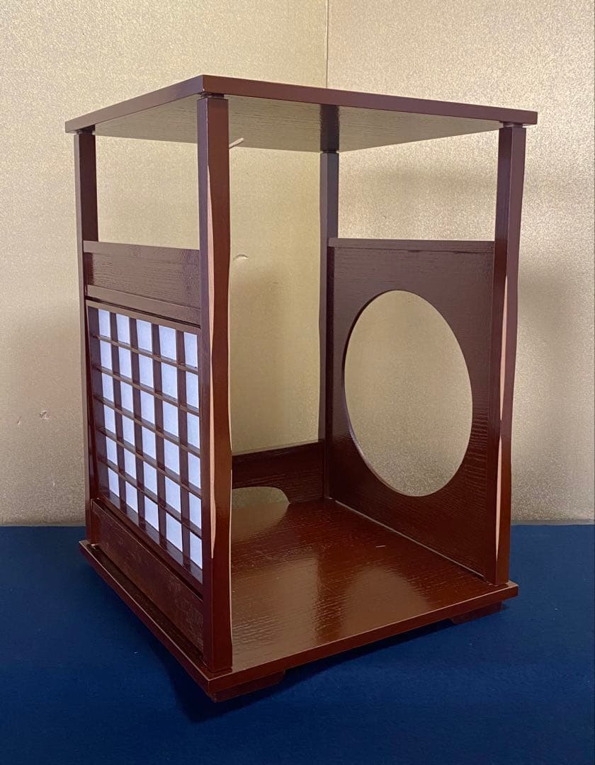 《R》茶道具 円能斎好 吉野棚 組立式 在銘 春秋館 元箱 260330B1