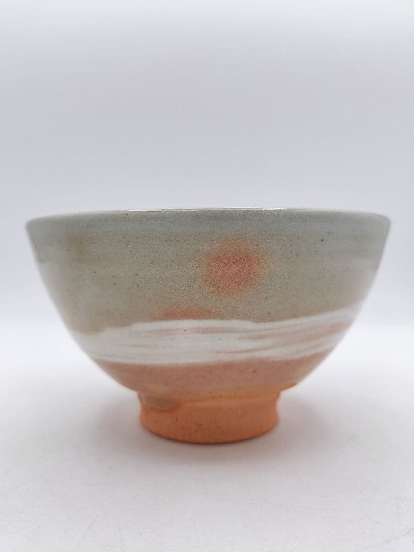 c962 数茶碗 五個セット 御本手内刷毛目 紙箱　茶道具 古物