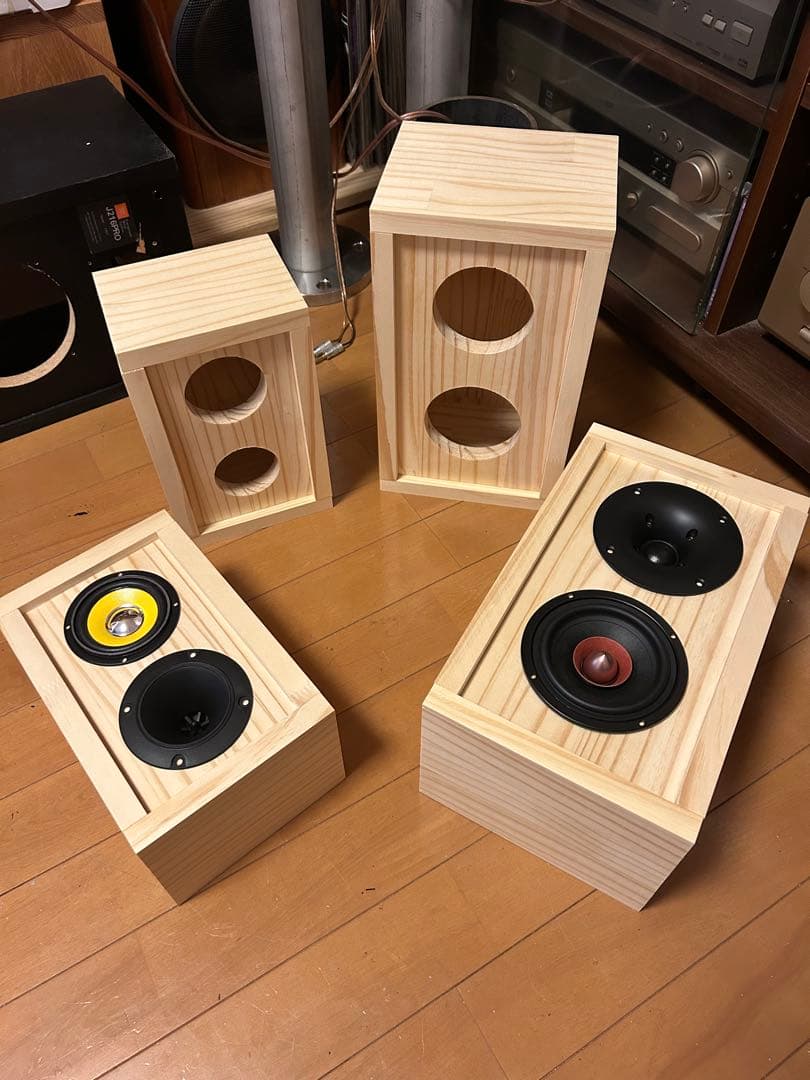自作スピーカー 2WAY密閉型ネオジウムスピーカー