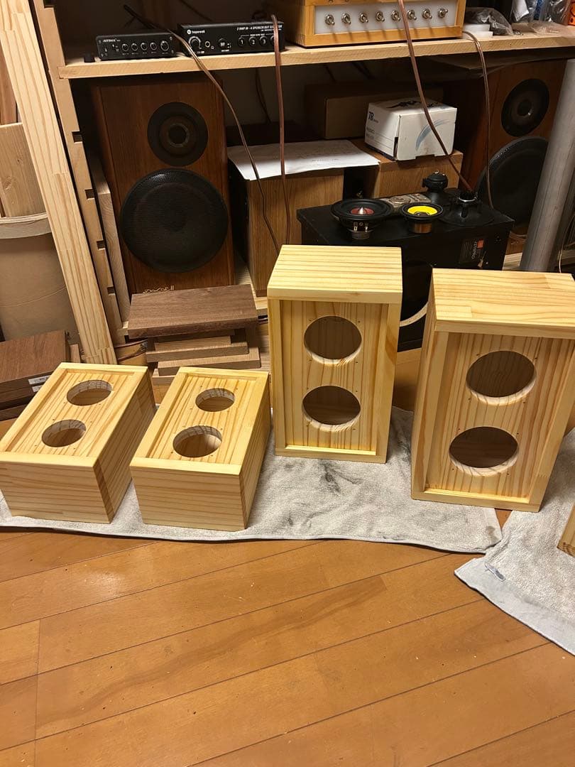 自作スピーカー 2WAY密閉型ネオジウムスピーカー