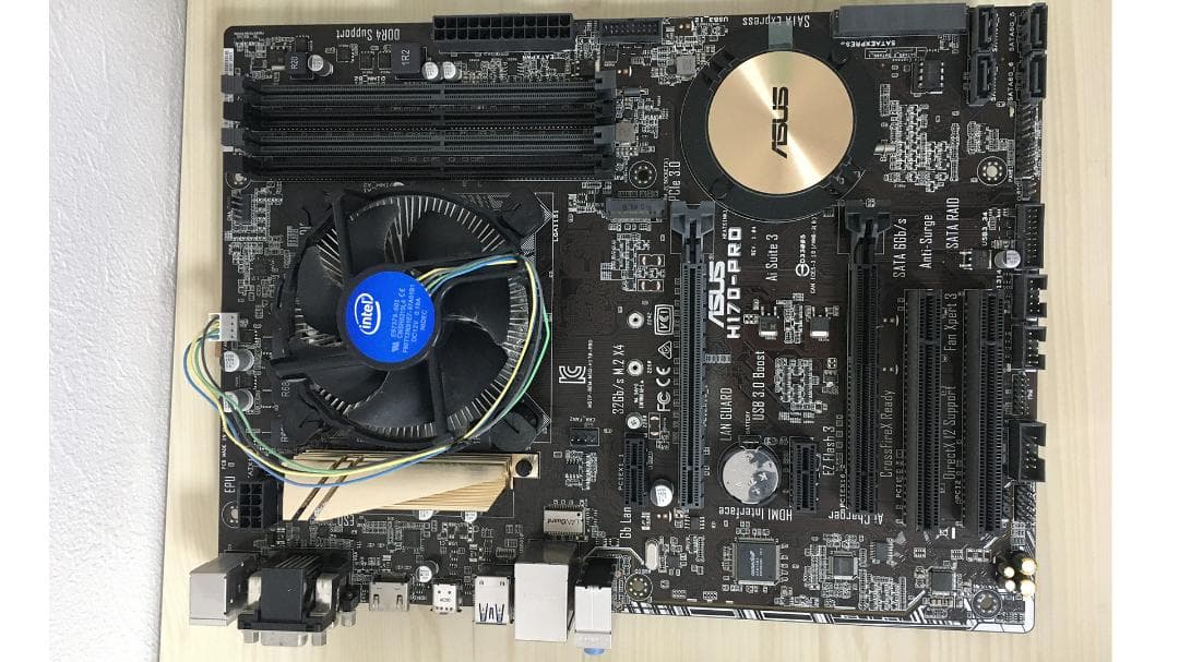 ASUS H170-PRO マザーボード　＋　Core i5 6600 CPU