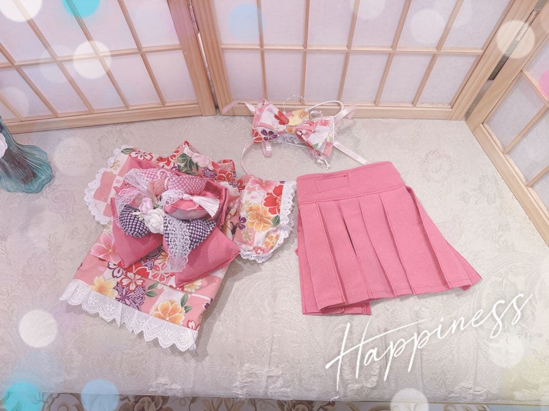 B468.pon2pan2☆犬オーダー2ウェイ袴☆犬袴☆犬お着物