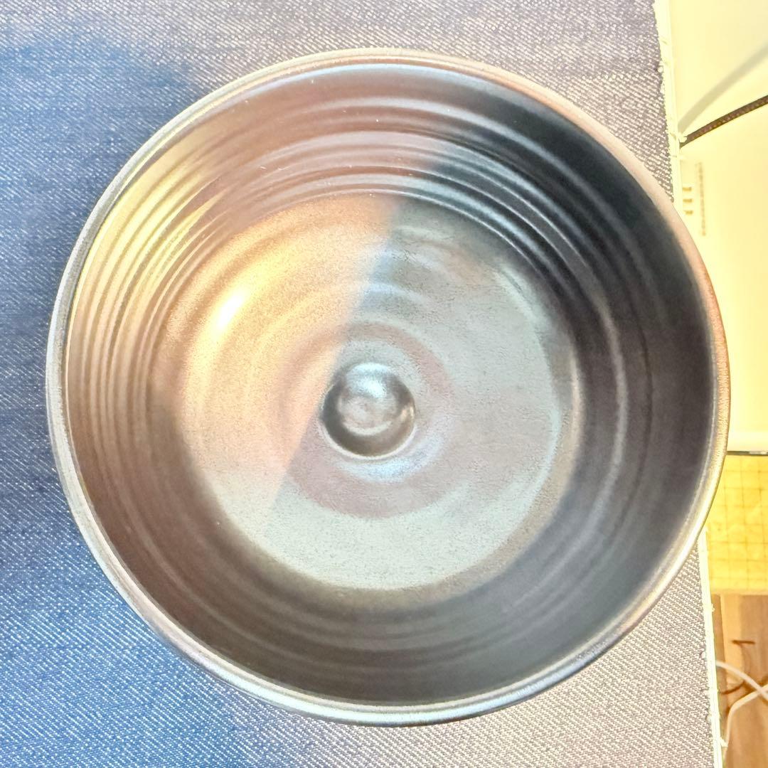 京焼 清水焼 桐鳳 抹茶碗 2個セット 騎牛帰家 黒釉 茶道具 茶器 和食器