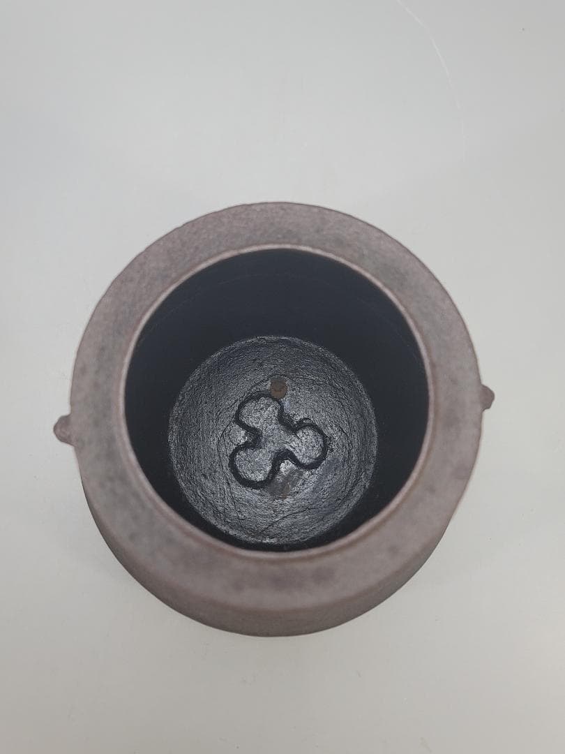 茶道具 仙鏡 富士釜 釜師 菊地政光 造 共箱 美品 DT802