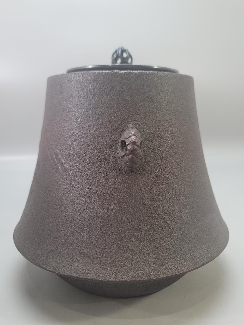 茶道具 仙鏡 富士釜 釜師 菊地政光 造 共箱 美品 DT802