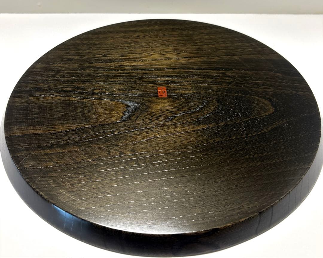 木製漆器　箔一　おぼろ月　トレイ　30cm 木目が美しいお盆　本漆