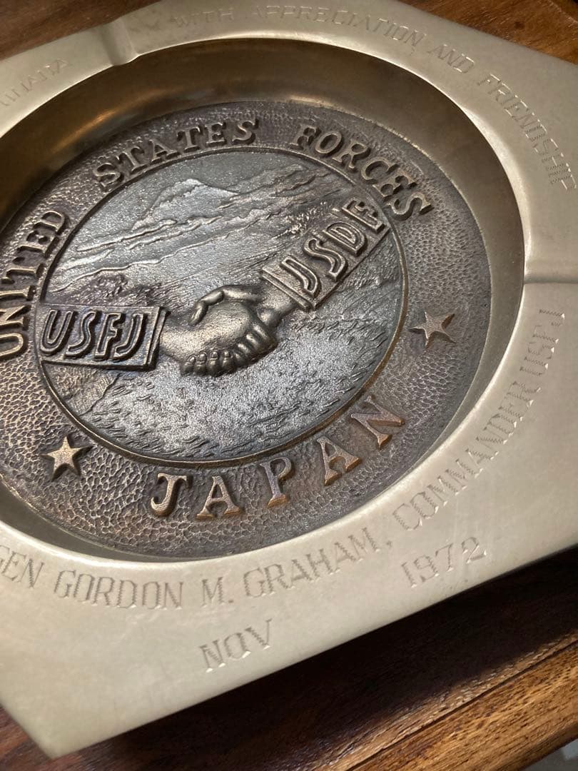 希少　USFJ JAPAN 1972 記念プレート