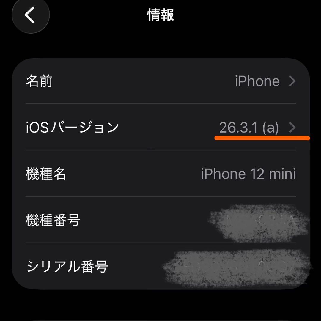 iPhone 12 mini 64GB ブラック 割れあり　動作良好