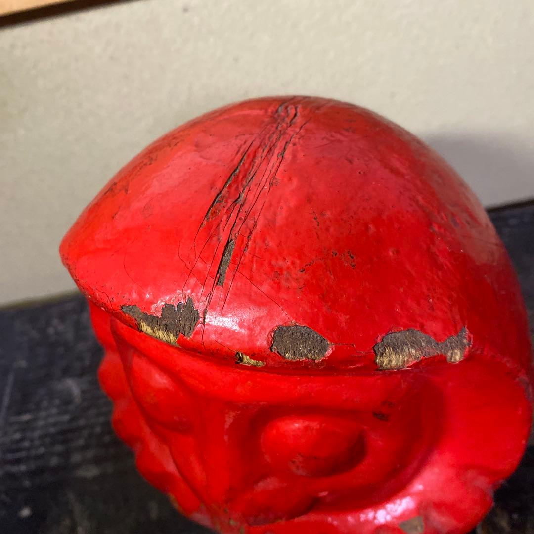 郷土玩具赤達磨張子の型15cm18cm12cm