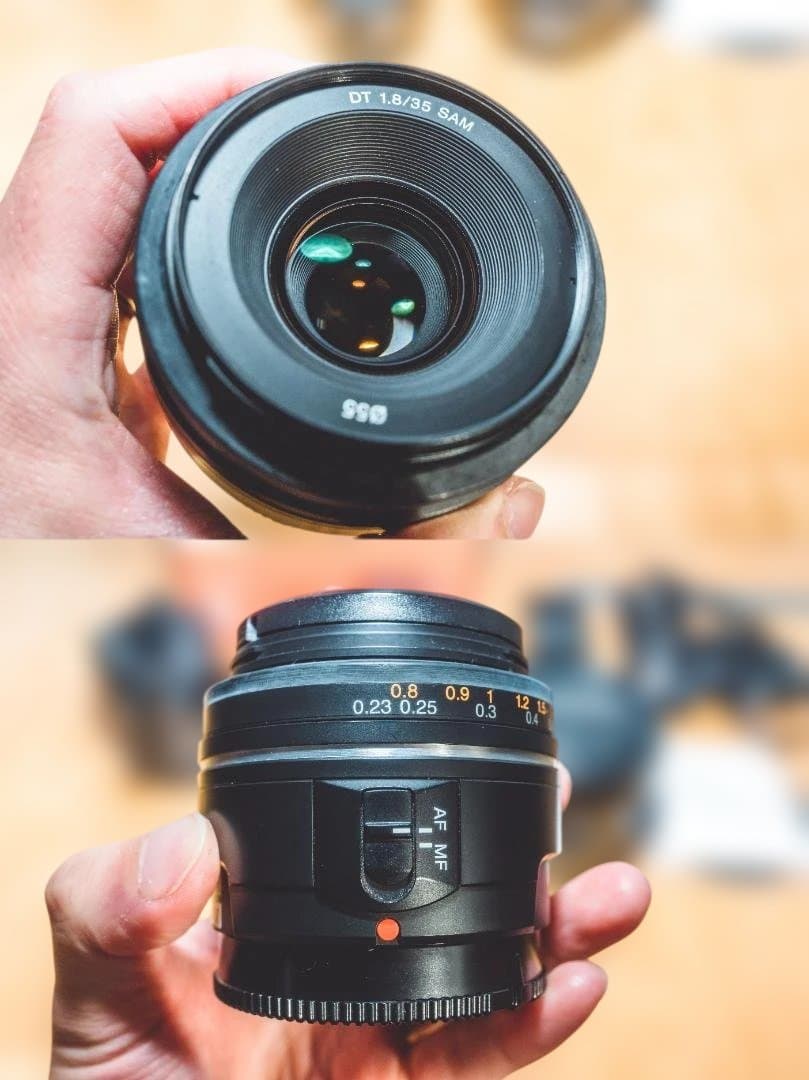 【ジャンク】SONY α100 デジタル一眼レフカメラ　レンズ4本セット