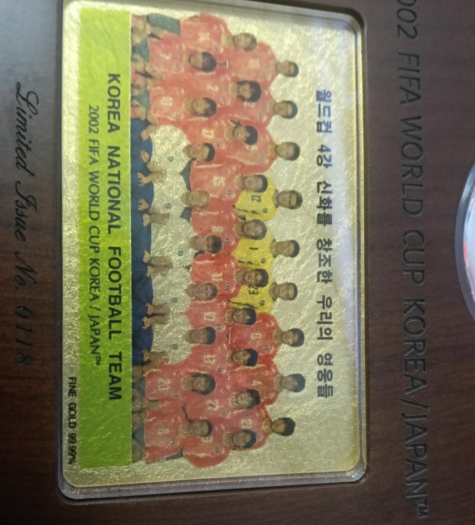【超希少】2002 FIFAワールドカップ日韓共催大会 公式記念メダル＆カード