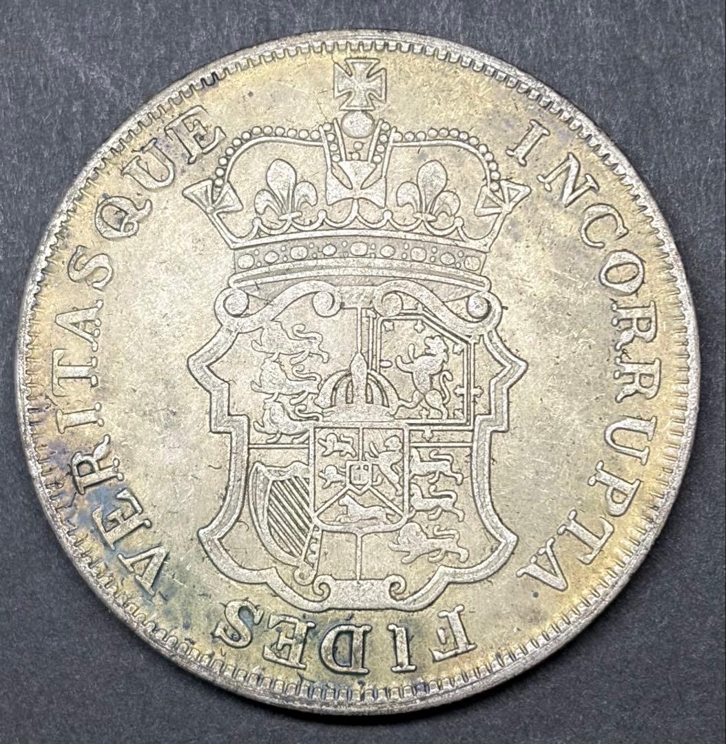 英国1817年 クラウン銀貨 王冠紋章 大型 実測値有