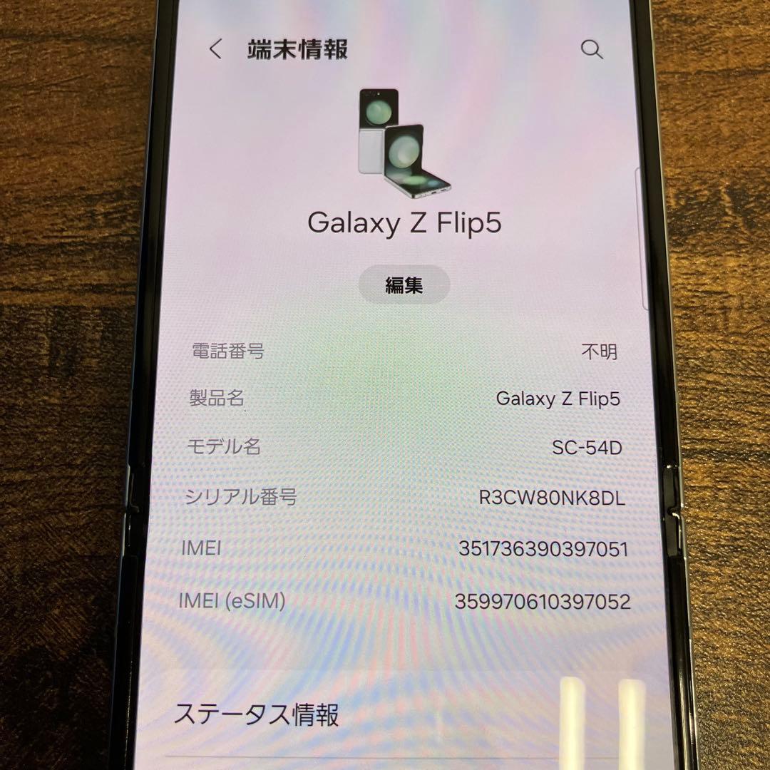 【だんご】Galaxy Z Flip5 ミント 256GB SIMフリー