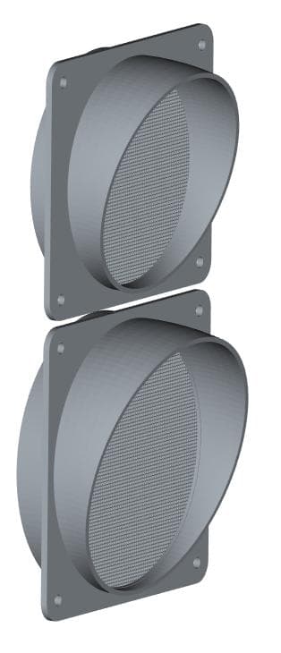 エコフロー Ecoflow WAVE2専用給排気ダクト取付用パーツセット 窓用①