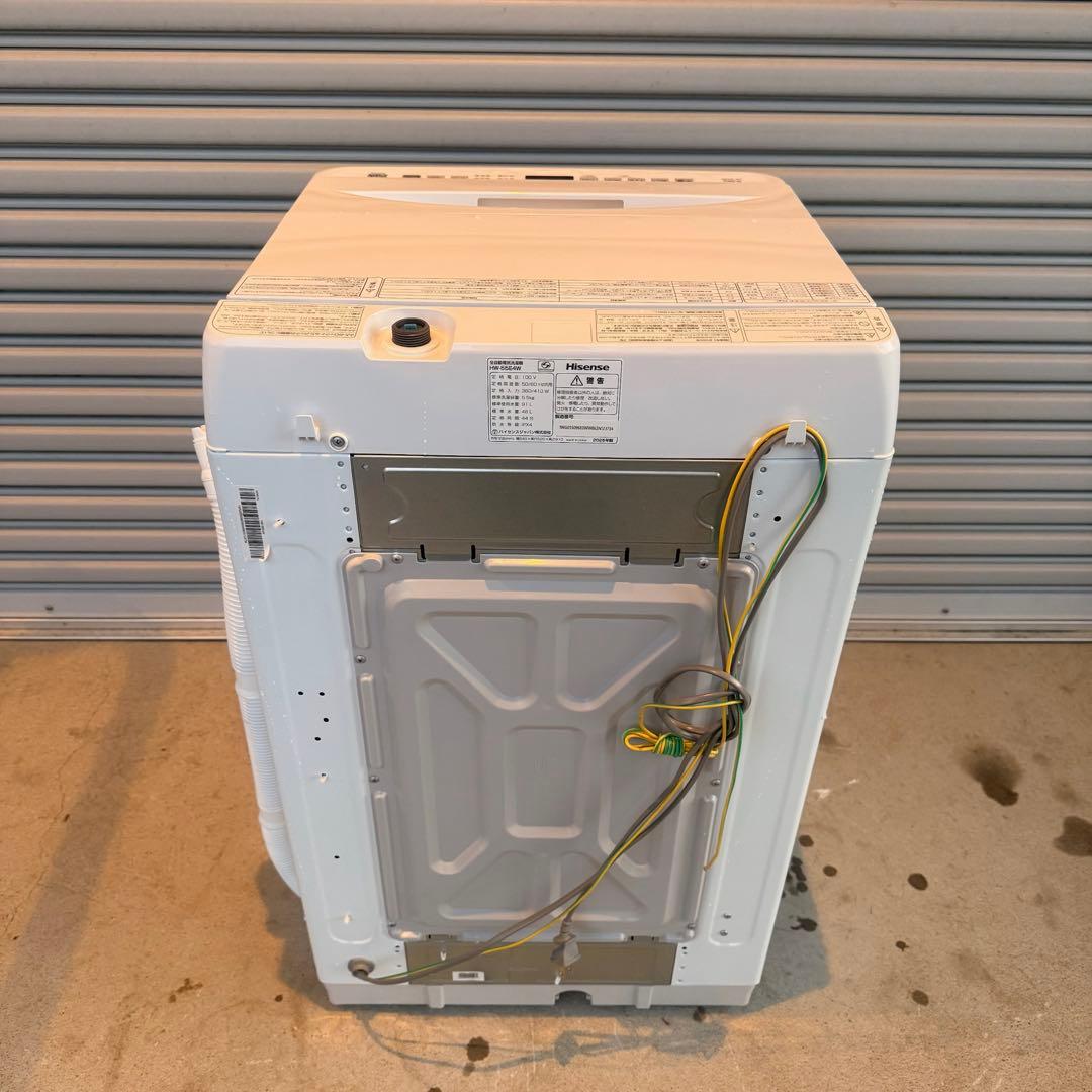 ● 極美品 2025年製 ハイセンス 洗濯機 HW-55E4W 5.5kg