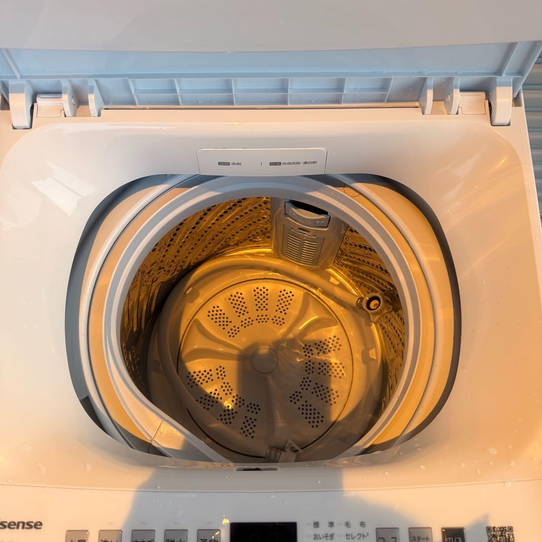 ● 極美品 2025年製 ハイセンス 洗濯機 HW-55E4W 5.5kg