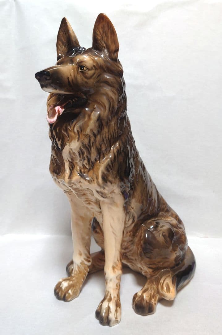 シェパード　39cm　犬の置物　インテリア　動物　ヴィンテージ　アンティーク