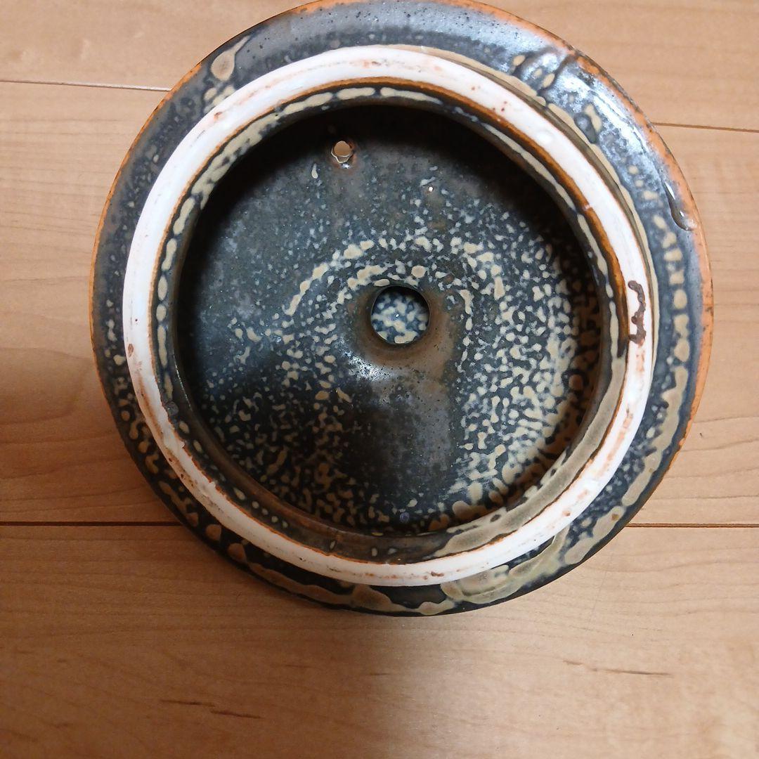 和風土瓶　特大　 竹のハンドル付き