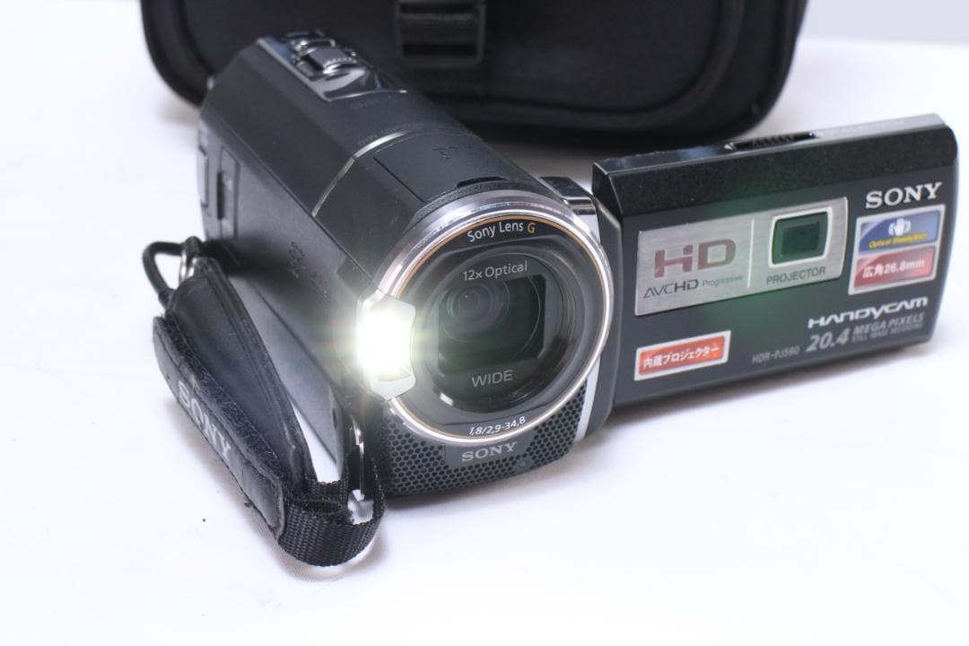 ソニー HDR-PJ590V プロジェクター機能付きハンディカム バッグ付き