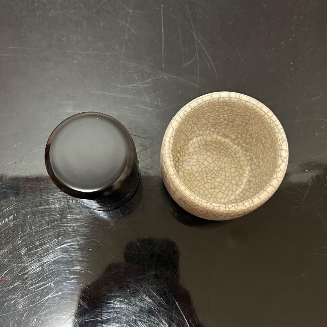 真塗香盆セット　茶道具懐石鵬雲斎坐忘斎淡々斎即中斎棗水指茶杓水屋茶碗釜而妙斎