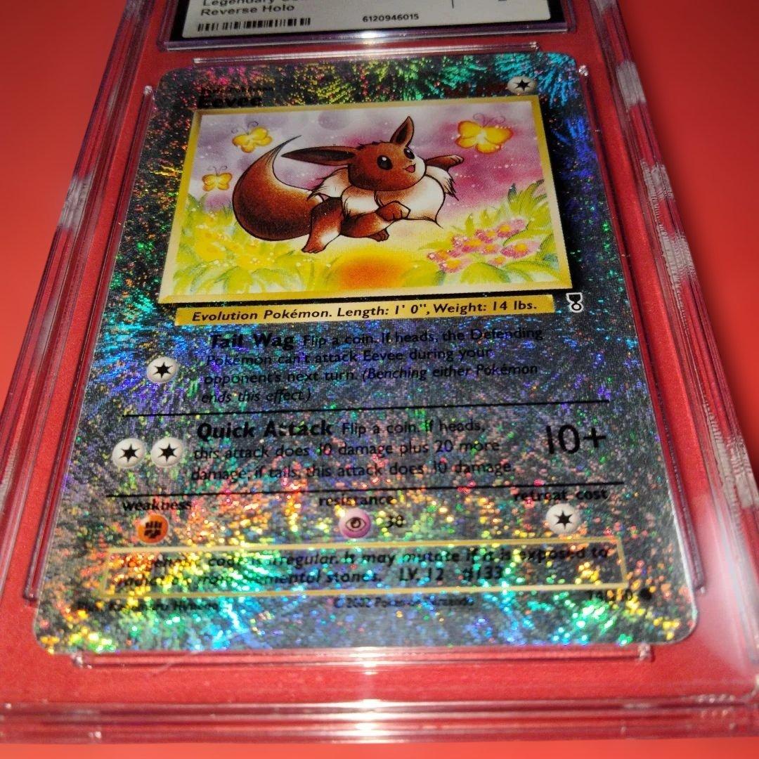 秘蔵 極美品 初期 イーブイ レジェンダリ リバースホロ 旧裏 CGC9