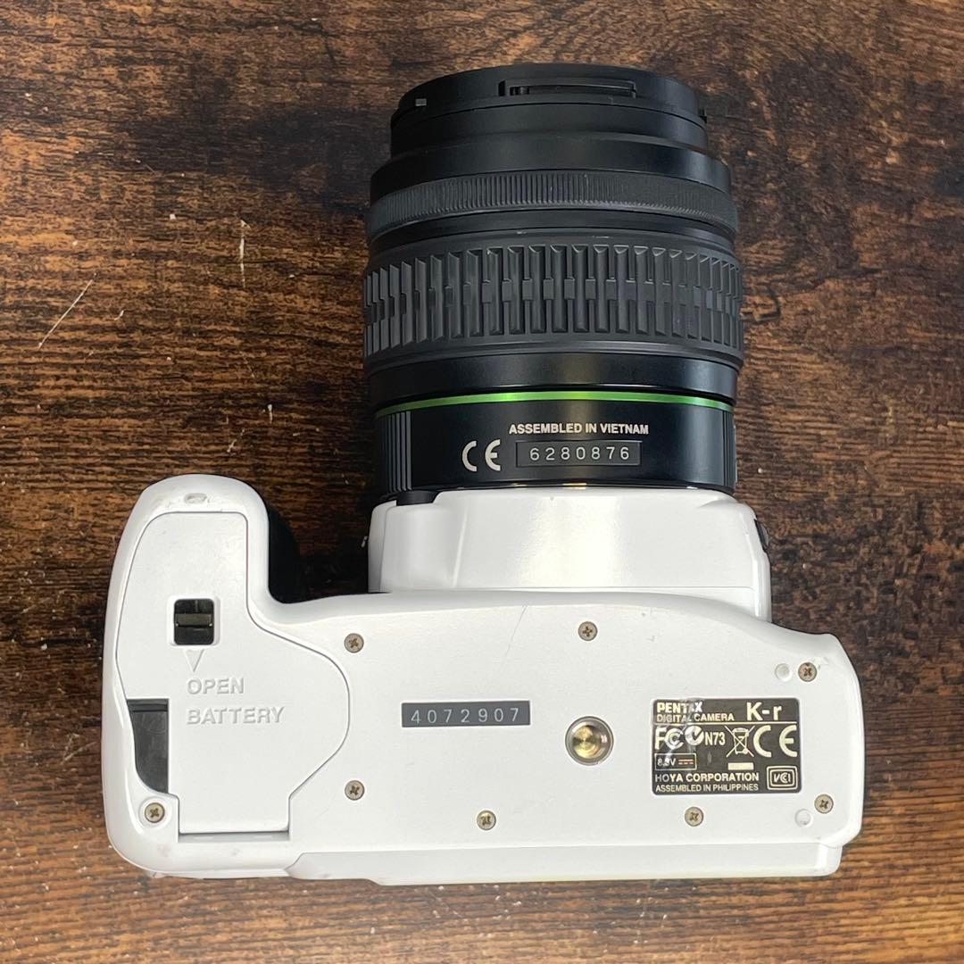 現状品 動作確認済 PENTAX K-r ホワイト 18-55mmレンズ付き
