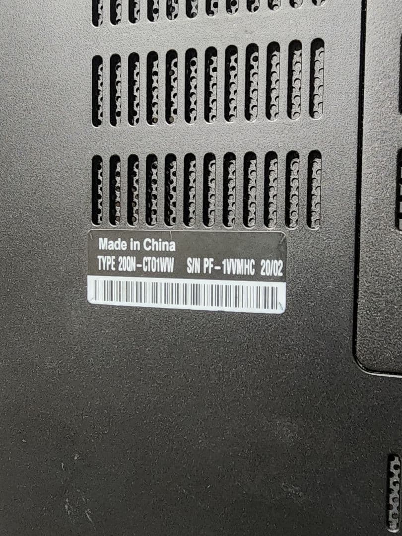 ThinkPad P53モバイルワークステーション i7-9750H/T2000