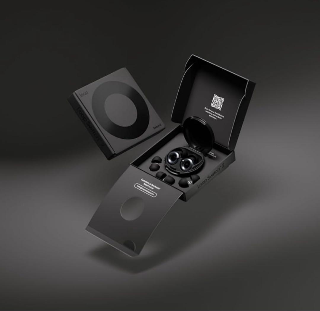 Loop Black Switch 2高音質のノイズキャンセリングイヤープラグ。