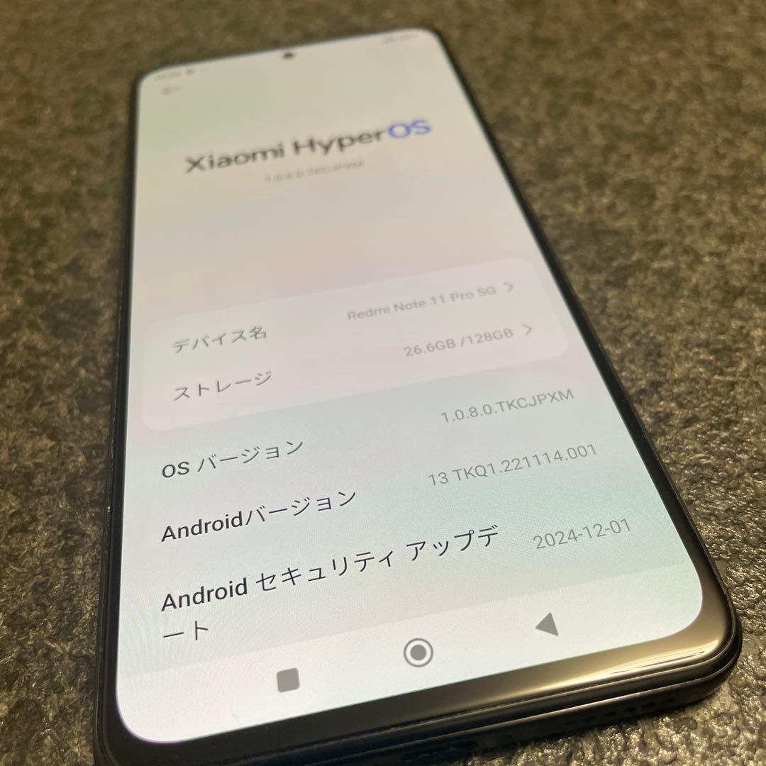 スマートフォン本体 Xiaomi Redmi Note 11 Pro 5G 128GB