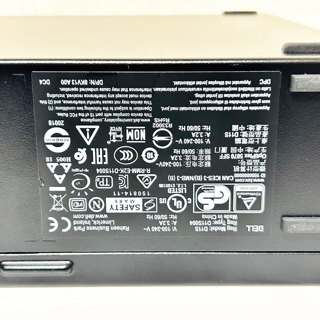 DELL ビジネス向けデスクトップ OptiPlex5070 第9世代i5搭載