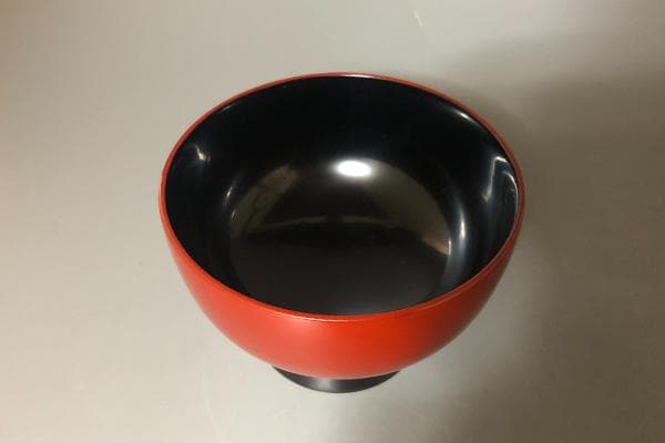 ◆455◆輪島塗　椀　能登　漆器 赤黒 高台付き椀 専用箱付き