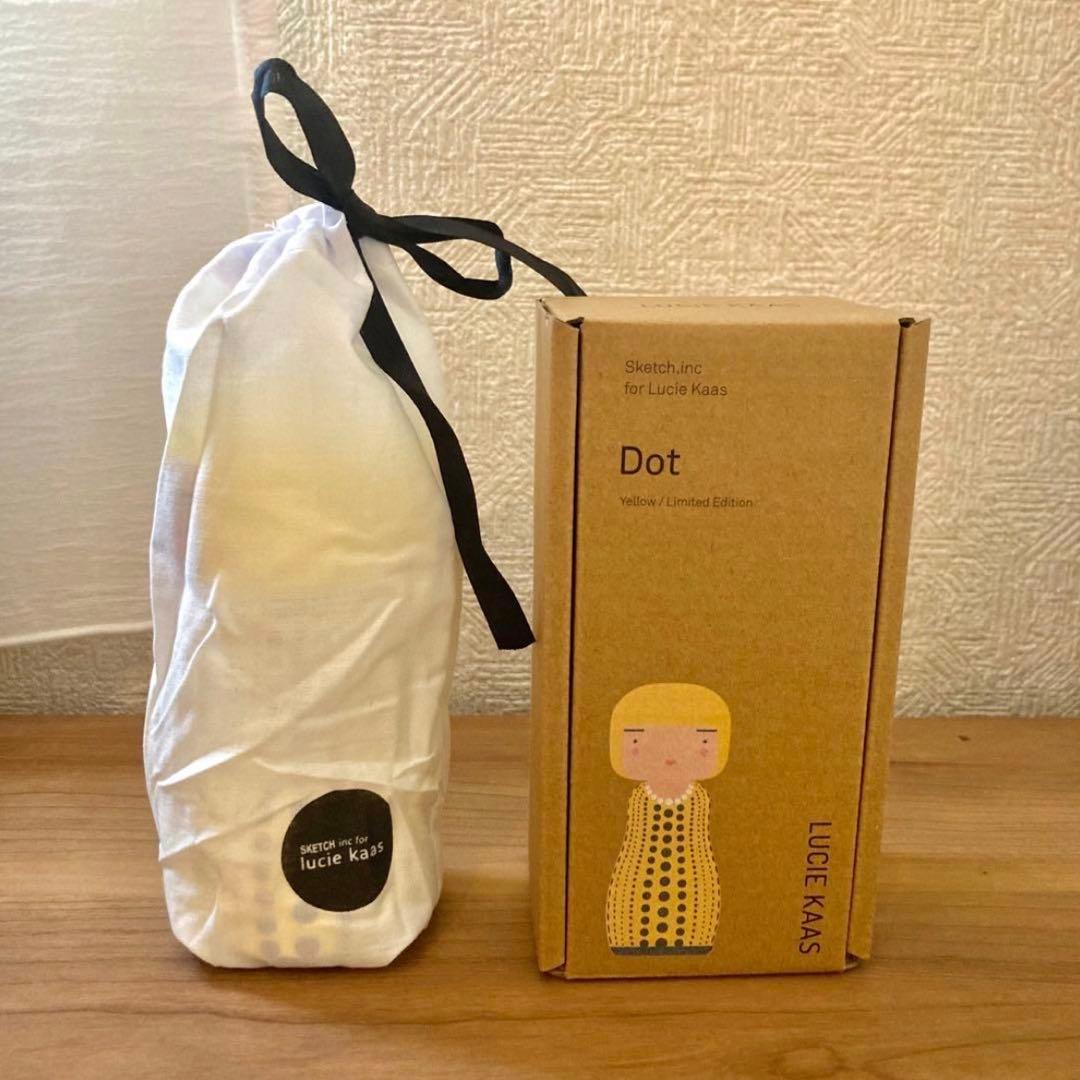草間彌生 LUCIE KAAS Dot Yellow こけし 1000個限定