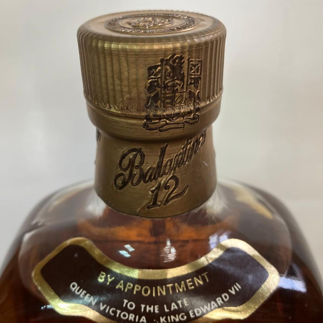【希少】バランタイン 12年 デキャンタボトル，旧角ボトル 1L，750ml